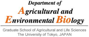 Department of Agricultural and Environmental Biology, Graduate School of Agricultural and Life Sciences, The University of Tokyo, JAPAN